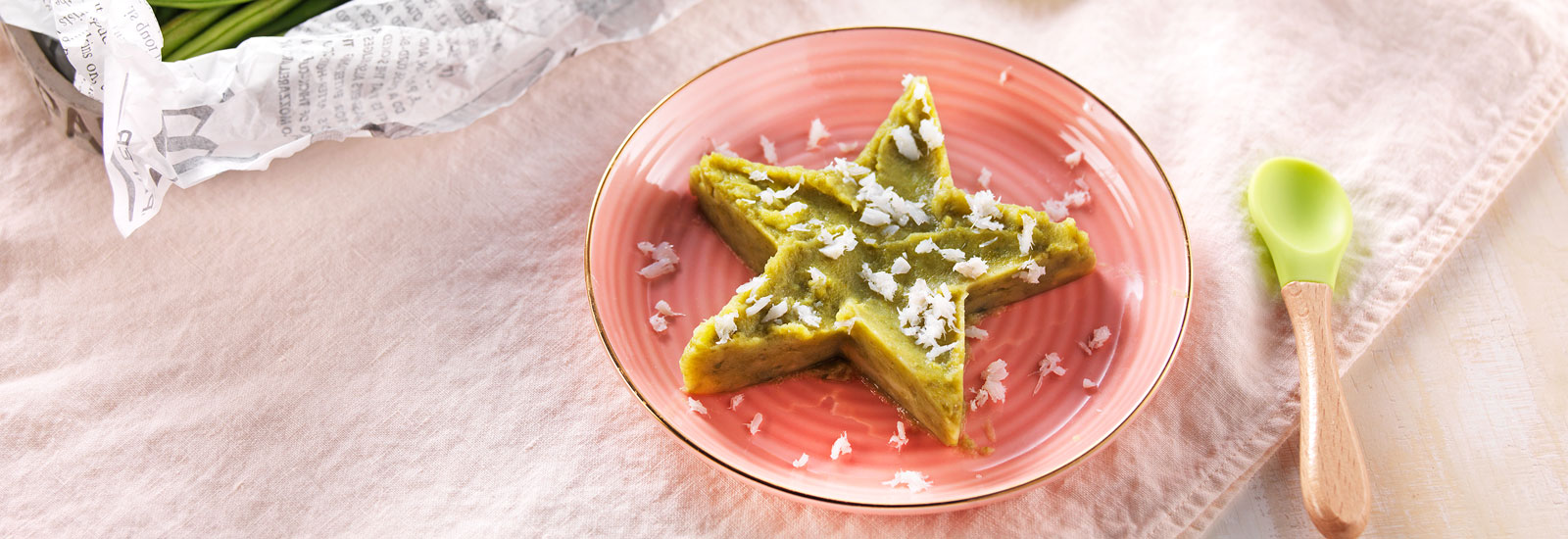 Recette bébé 6 mois Purée de haricots verts à la sole Blédina