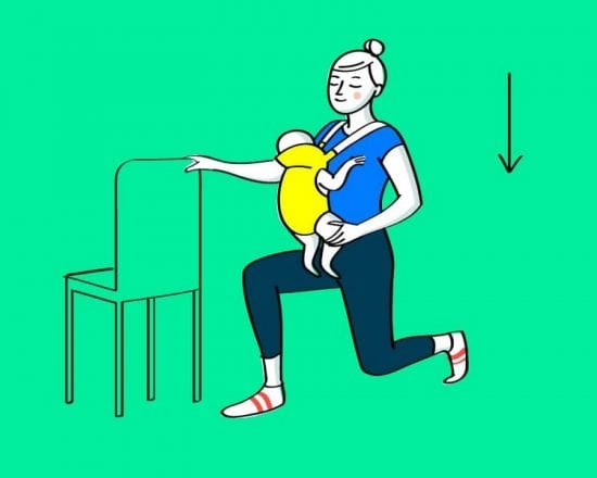 Gym avec bébé : les fentes arrière