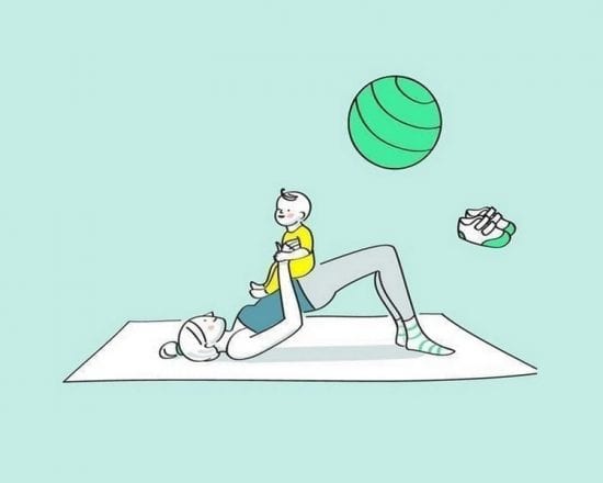 Gym avec bébé : up and down