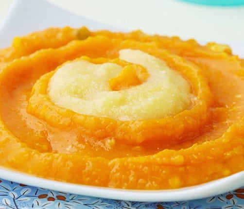 Recette Bebe 8 Mois Cabillaud Butternut A La Cannelle Et Polenta Cremeuse Bledina