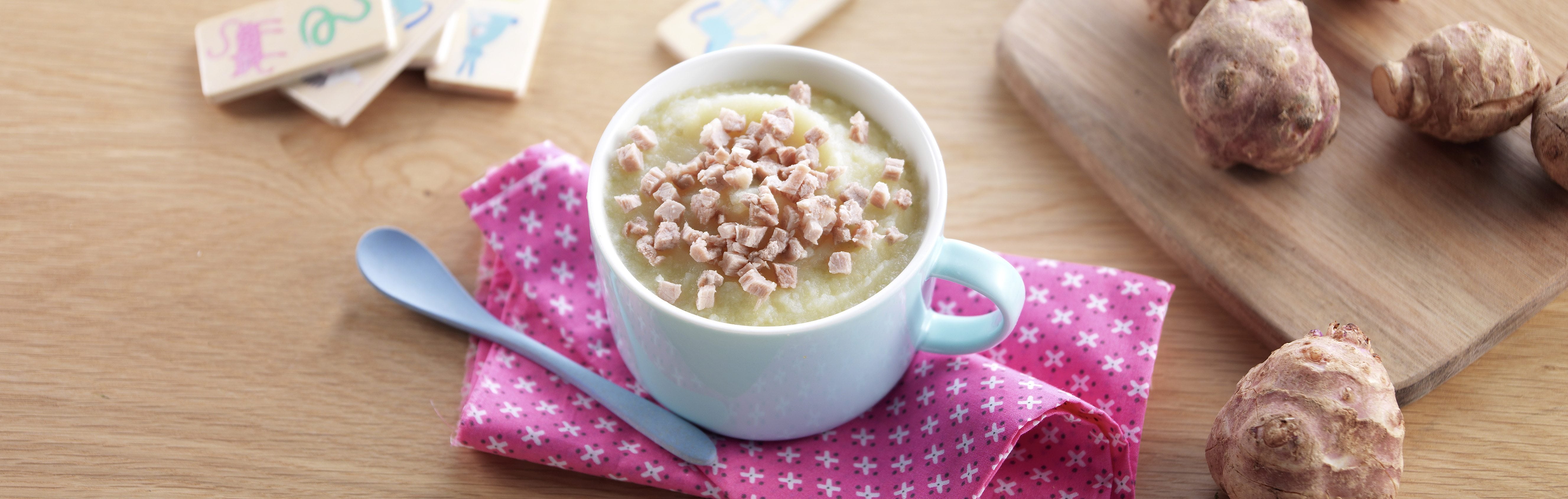 Recette bébé 18 mois Dés de veau et purée gourmande Blédina