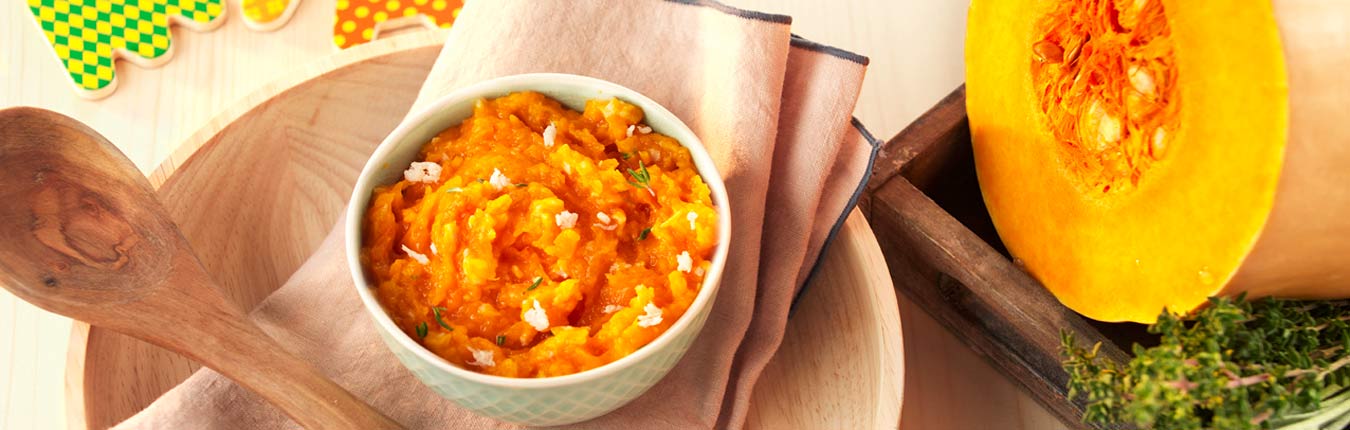 Recette Bebe 18 Mois Dinde Muscadee Ecrasee De Patate Douce Et Butternut Bledina