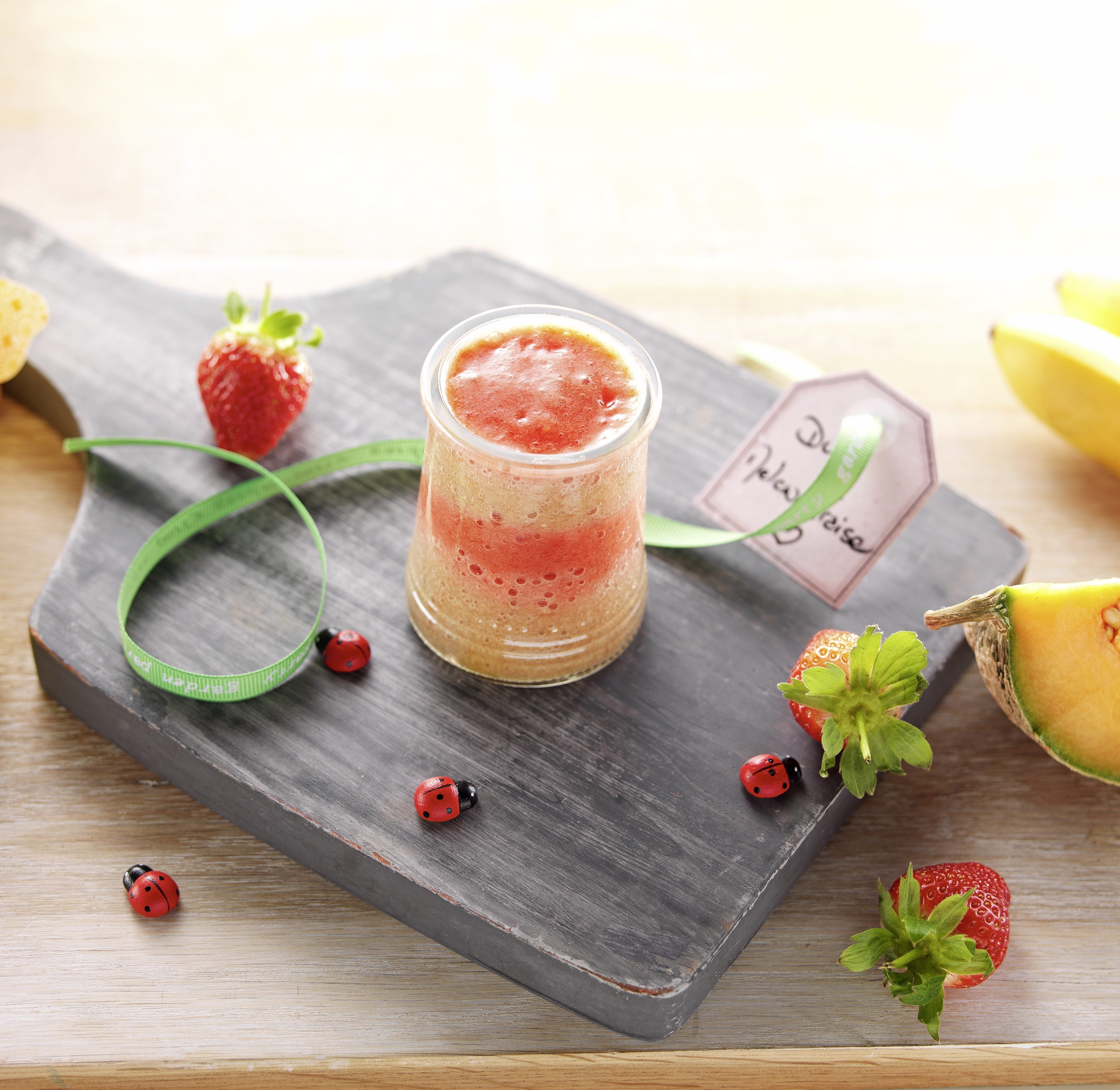Recette Bebe 6 Mois Duo De Melon Et De Fraise Bledina