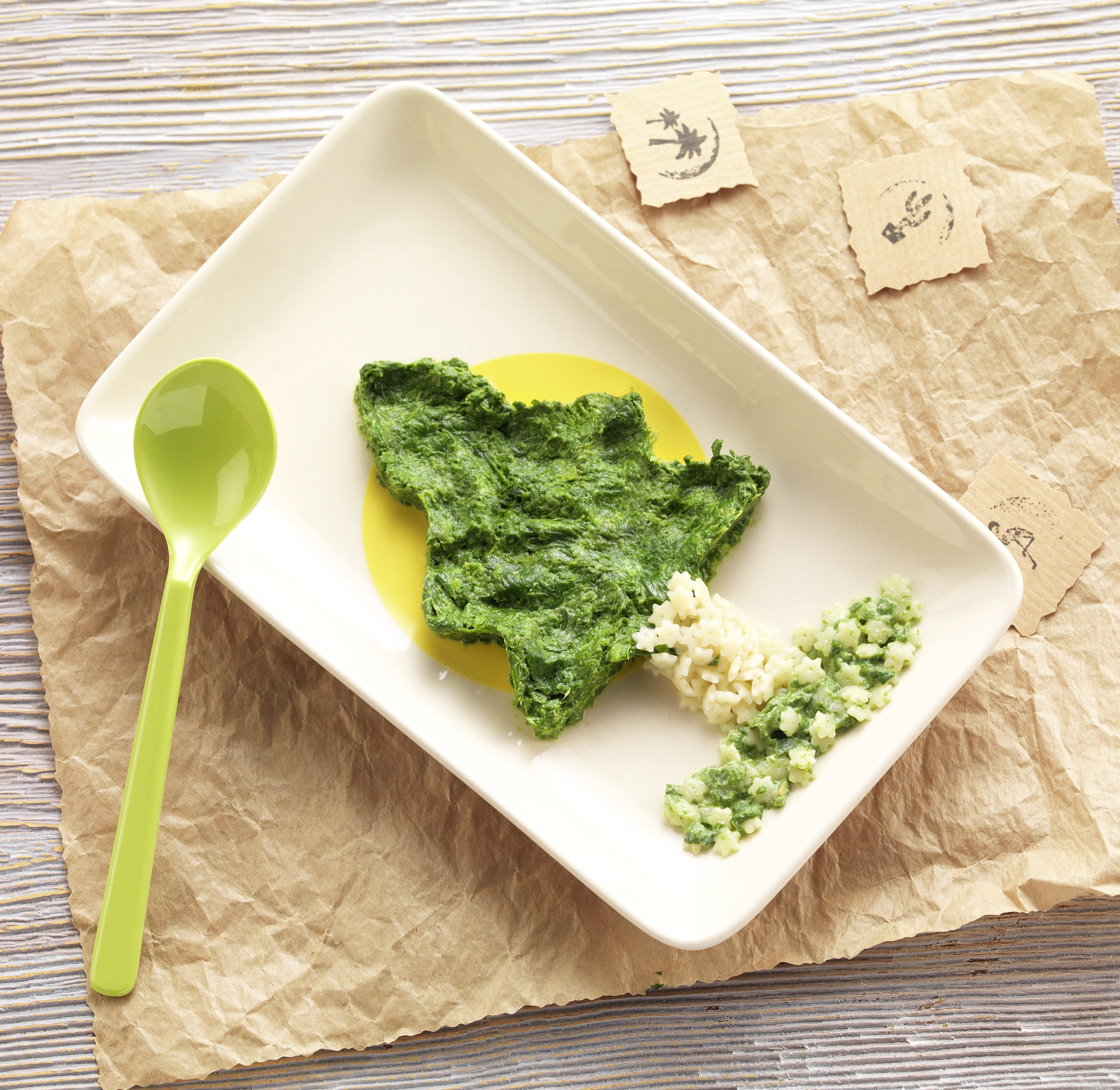 Recette Bebe 12 Mois Pates Aux Epinards Cremeux Bledina