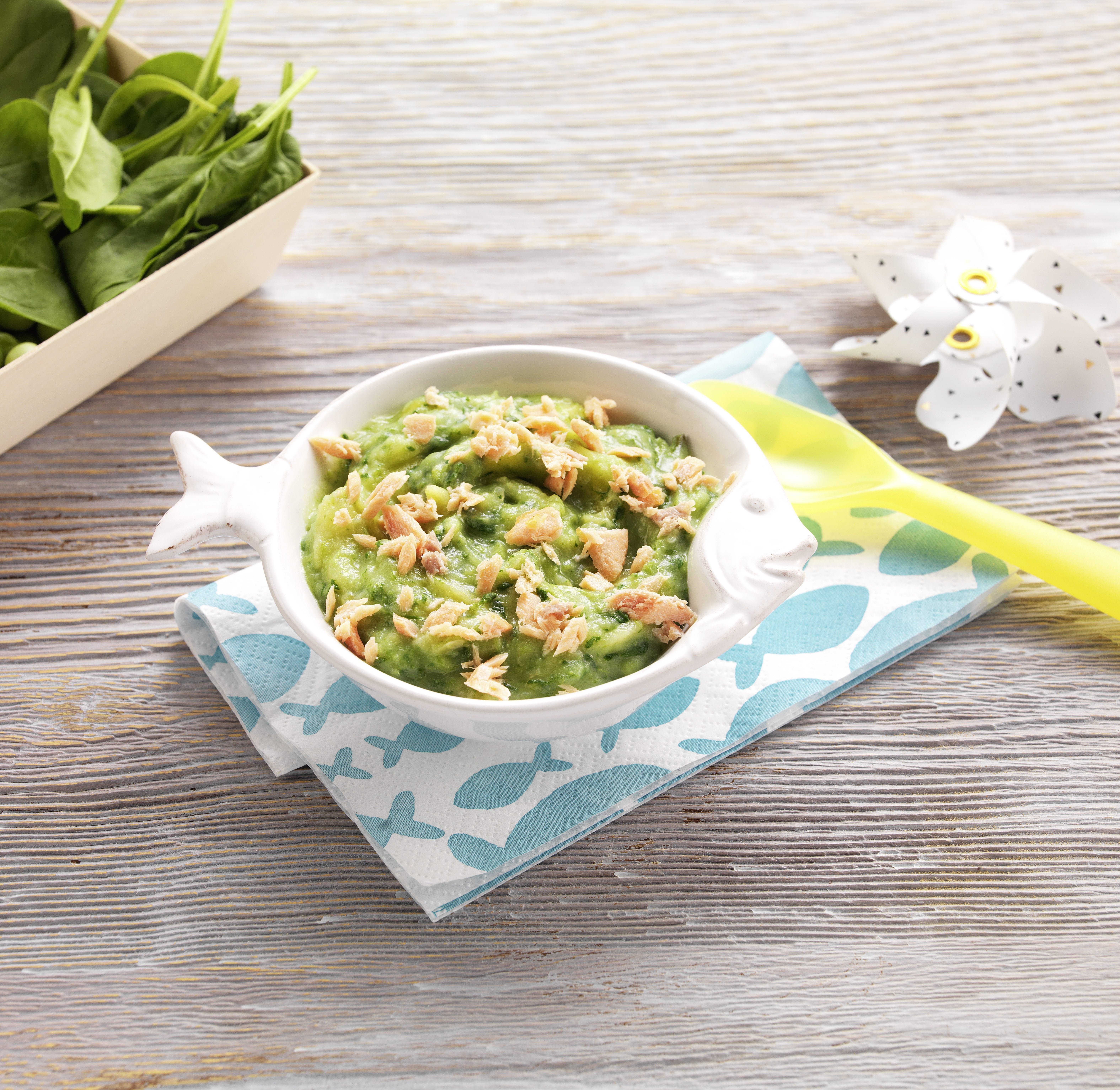 Recette Bebe 8 Mois Petits Legumes Saumon Touche De Persil Bledina