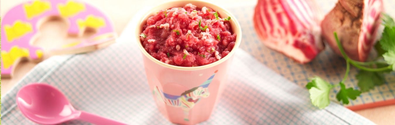 Recette Bebe 8 Mois Puree Rose Et Agneau Bledina