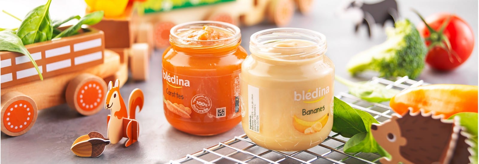 Tableau de la diversification alimentaire de bébé I Blédina