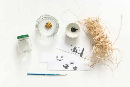 DIY Bougeoir Halloween - Blédina - materiel