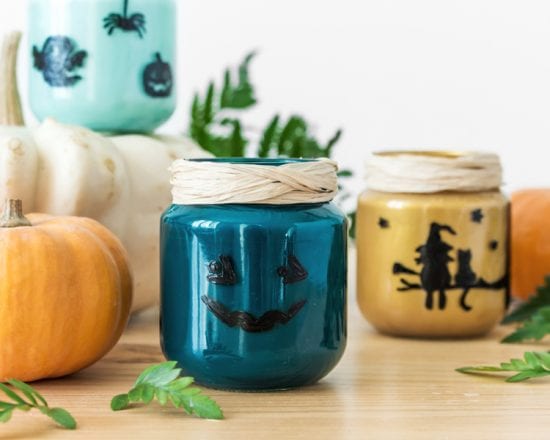 DIY-bougeoir halloween-pot-bledina-push