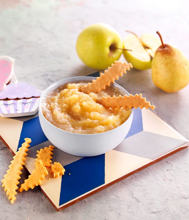 Recette Bebe 24 Mois Puree Pomme Poire Et Petit Biscuit Bledina