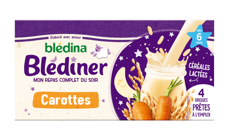 Blédîner - Briques Lait Carottes BLEDINA : Comparateur, Avis, Prix