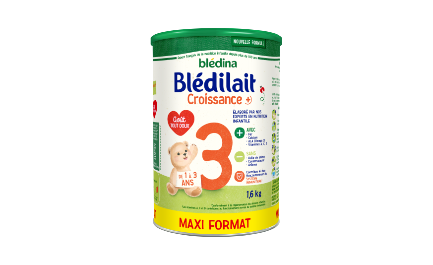 BLEDILAIT Croissance + Maxi Format 1,6kg De 1 à 3 ans - Blédina - 1600 g