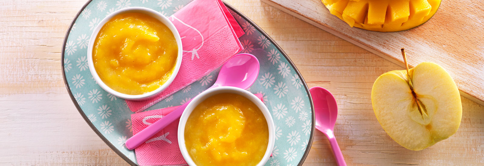 Recette bébé 6 mois Velouté de mangue Blédina