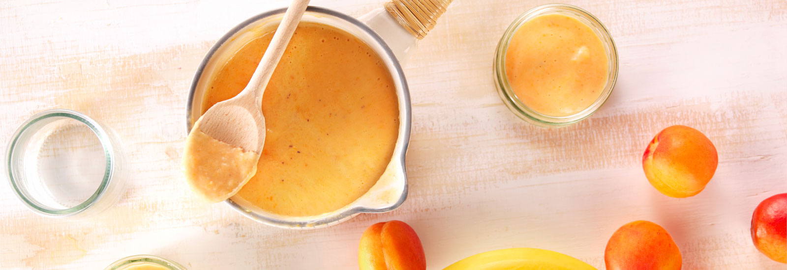 Recette Bébé 6 mois Purée, Compote Banane et Abricot Blédina