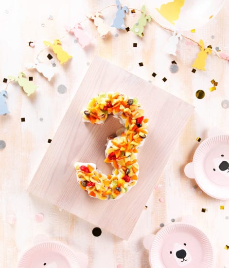 gâteau anniversaire 3 ans - number cake 3 ans