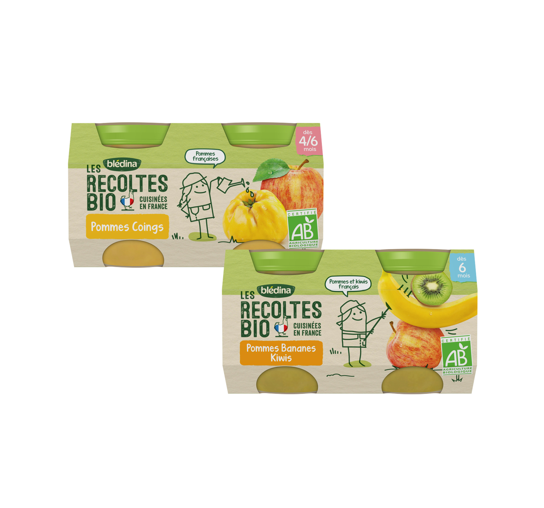 Petits Pots Bebe Bio Aux Fruits Des 4 6 Mois Bledina