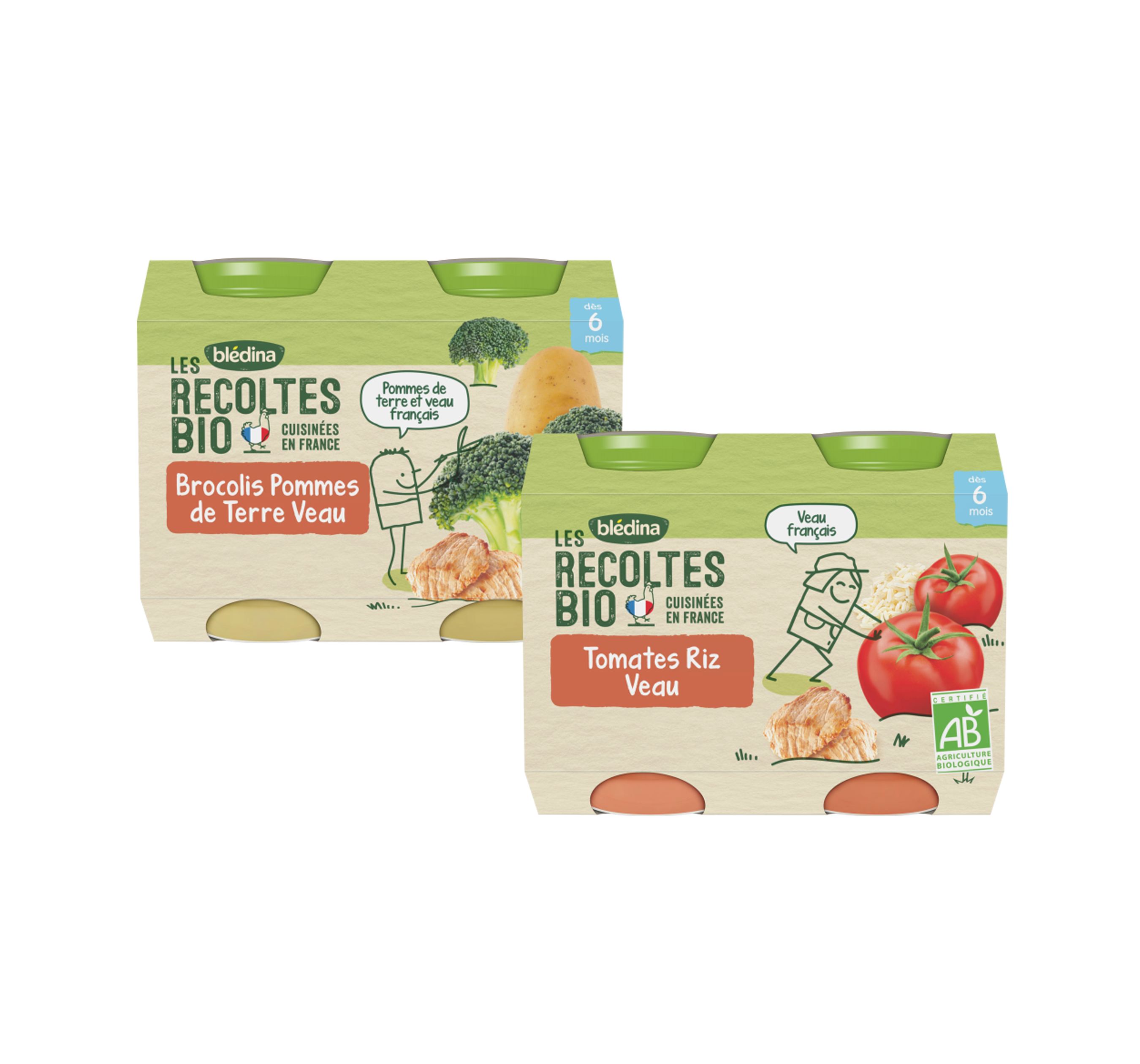 Petits Pots Bebe Bio Legumes Viandes Poissons Des 6 Mois Bledina