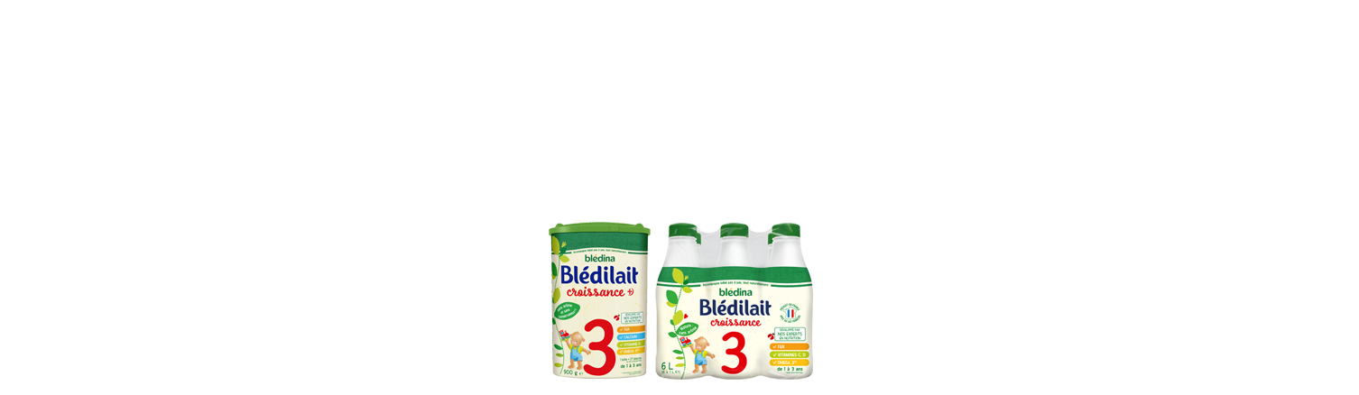 Nos laits infantiles Blédilait Croissance
