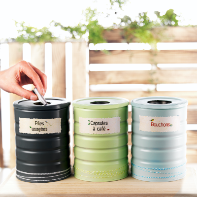 DIY boites de recyclage resultat