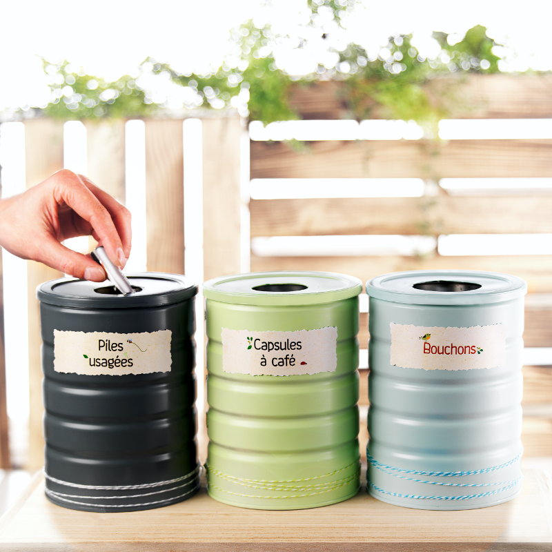 DIY boites de recyclage resultat