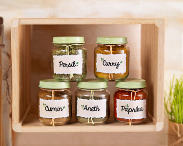 Le DIY : les petits pots à épices