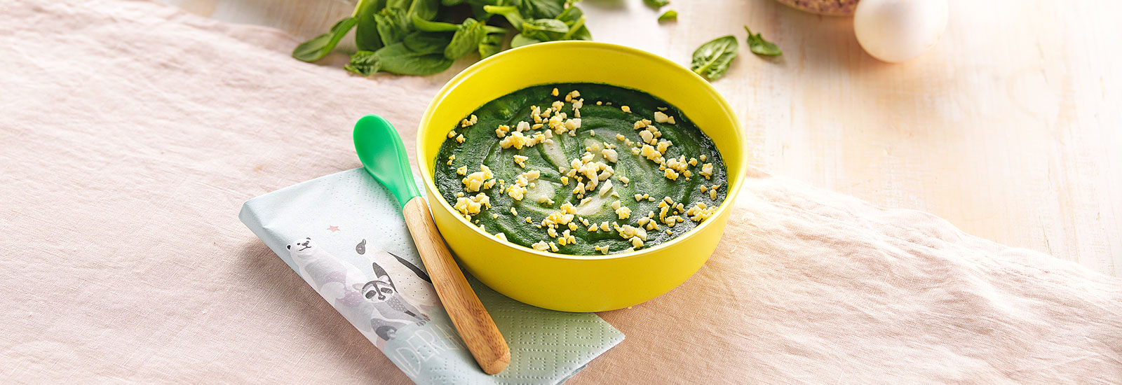Recette Bebe 6 Mois Oeuf Dur Aux Epinards Bledina