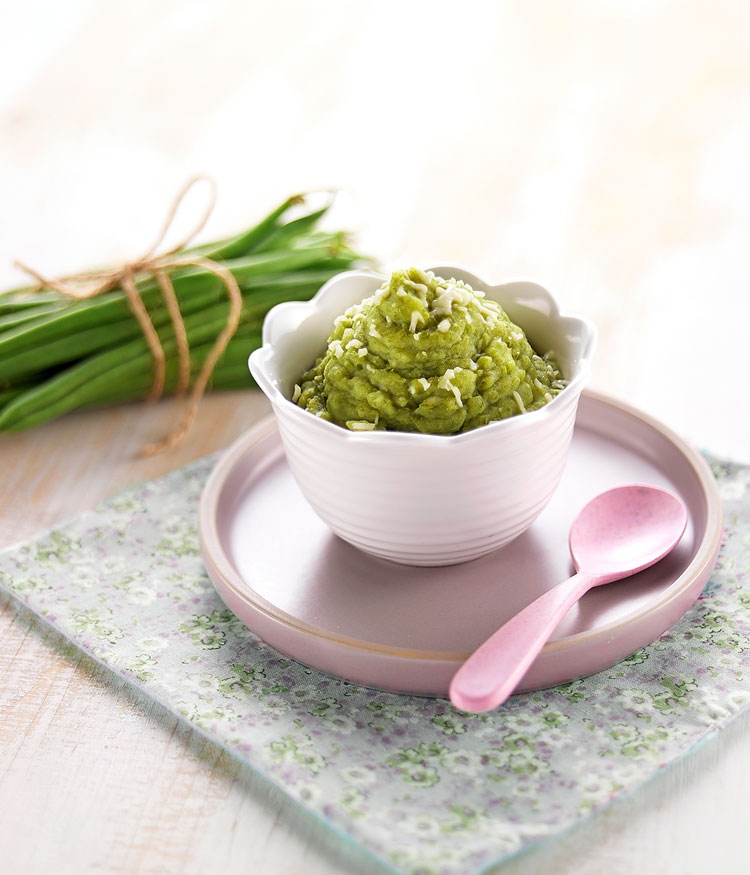 Recette Bebe 12 Mois Puree De Haricots Verts Au Fromage Bledina