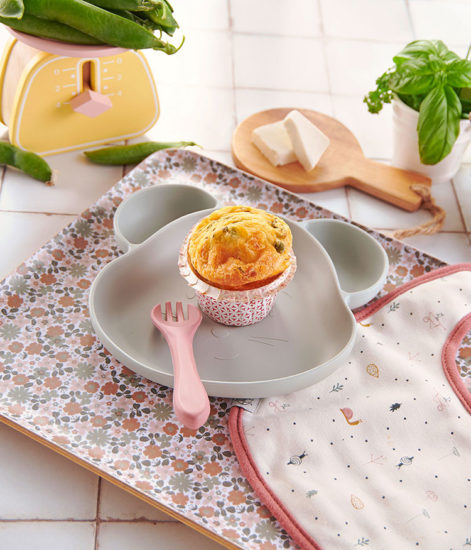 Muffin petit pois basilic & fromage Kiri®