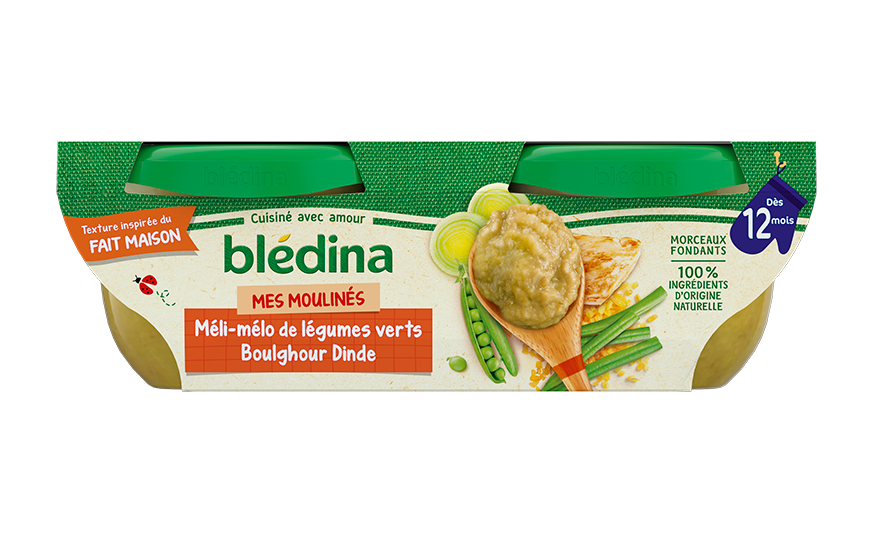 Repas bébé - Légumes verts Boulghour Dinde - Dès 12 mois - Idées de maman