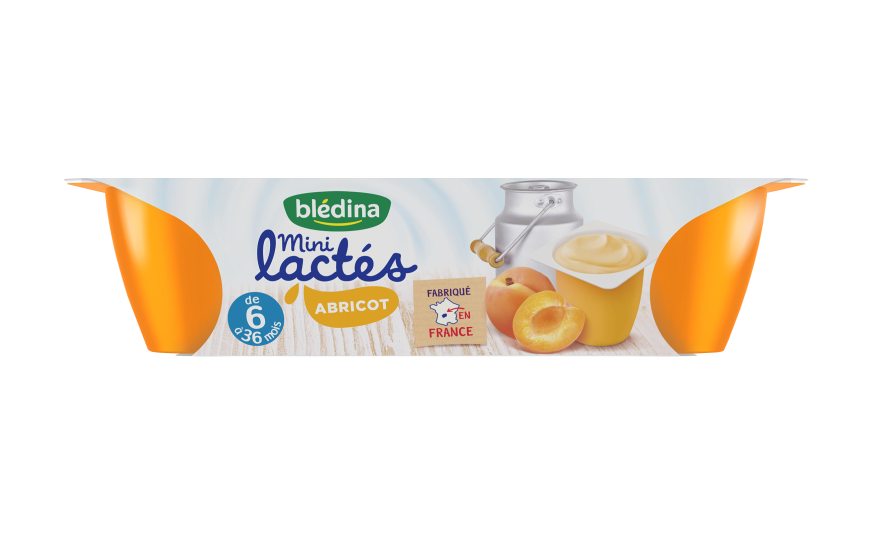 Yaourts Abricot pour bébé Mini Lactés Dès 6 mois Blédina
