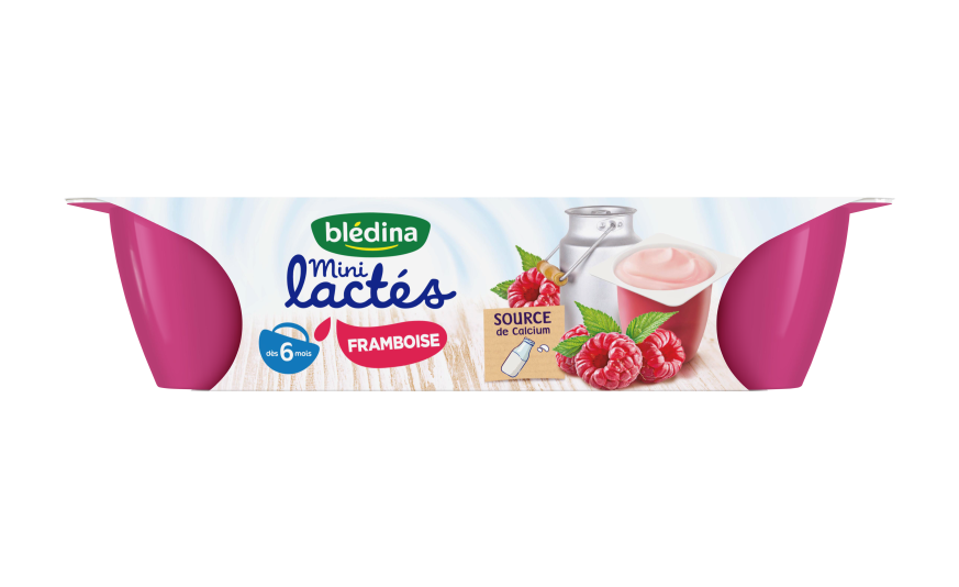 Yaourts Framboise Pour Bebe Mini Lactes Des 6 Mois Bledina