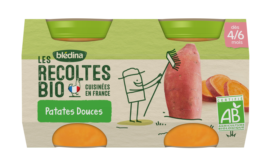 Petit Pot Bebe Bio Patate Douce Des 4 6 Mois Bledina