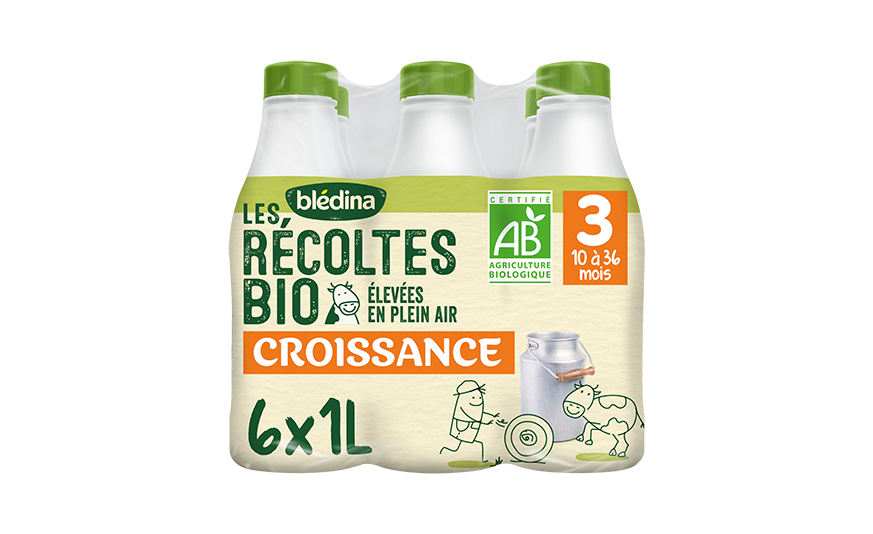 90 ml Les Récoltes Bio Croissance Bio 6x1L