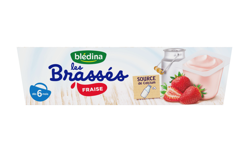 Yaourts Fraise Pour Bebe Les Brasses Des 6 Mois Bledina