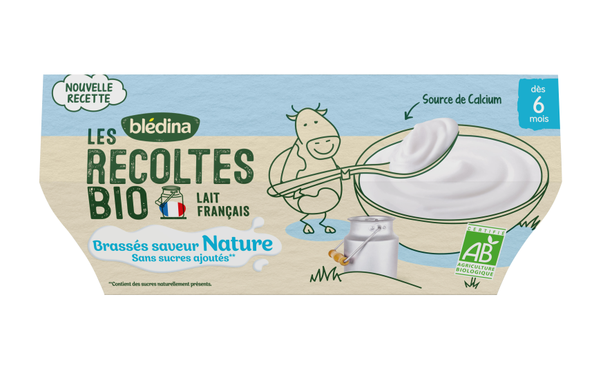 Yaourts Bio Pour Bebe Nature Sans Sucres Les Brasses Des 6 Mois Bledina