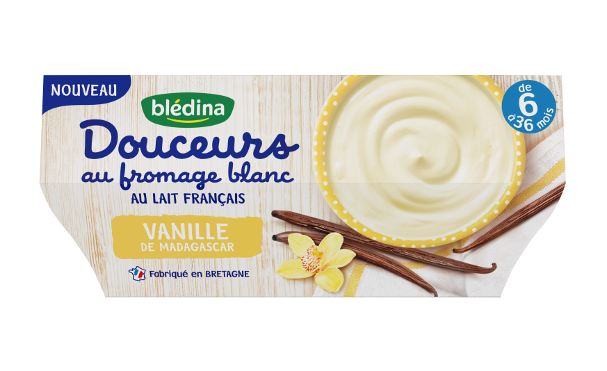 Les Douceurs Au Fromage Blanc Vanille De Madagascar Pour Bebe Des 6 Mois Bledina