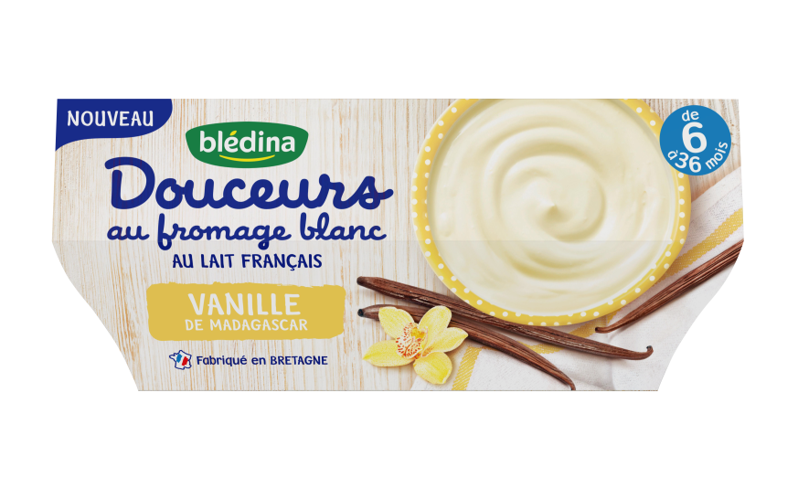 1/2 coupelle Les Douceurs au fromage blanc Vanille de Madagascar