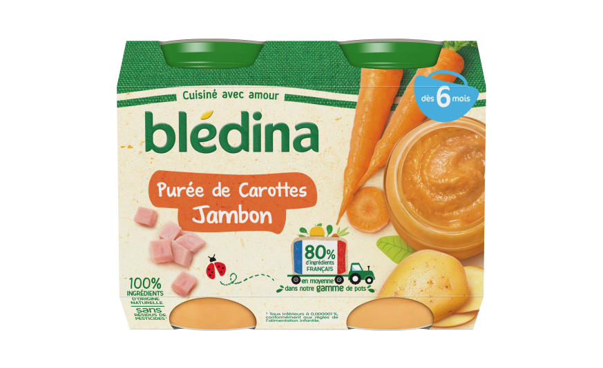 Petits Pots Puree Carottes Jambon Pour Bebe Des 6 Mois Bledina Petits Pots Puree Carottes Jambon Pour Bebe Des 6 Mois Bledina