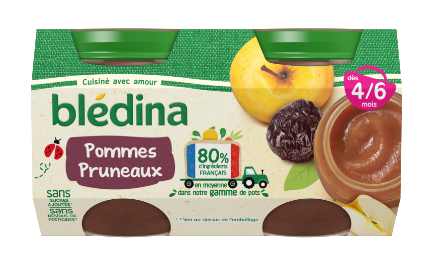 Petits Pots Pommes Pruneaux Pour Bebe Des 4 6 Mois Bledina Petits Pots Pommes Pruneaux Pour Bebe Des 4 6 Mois Bledina