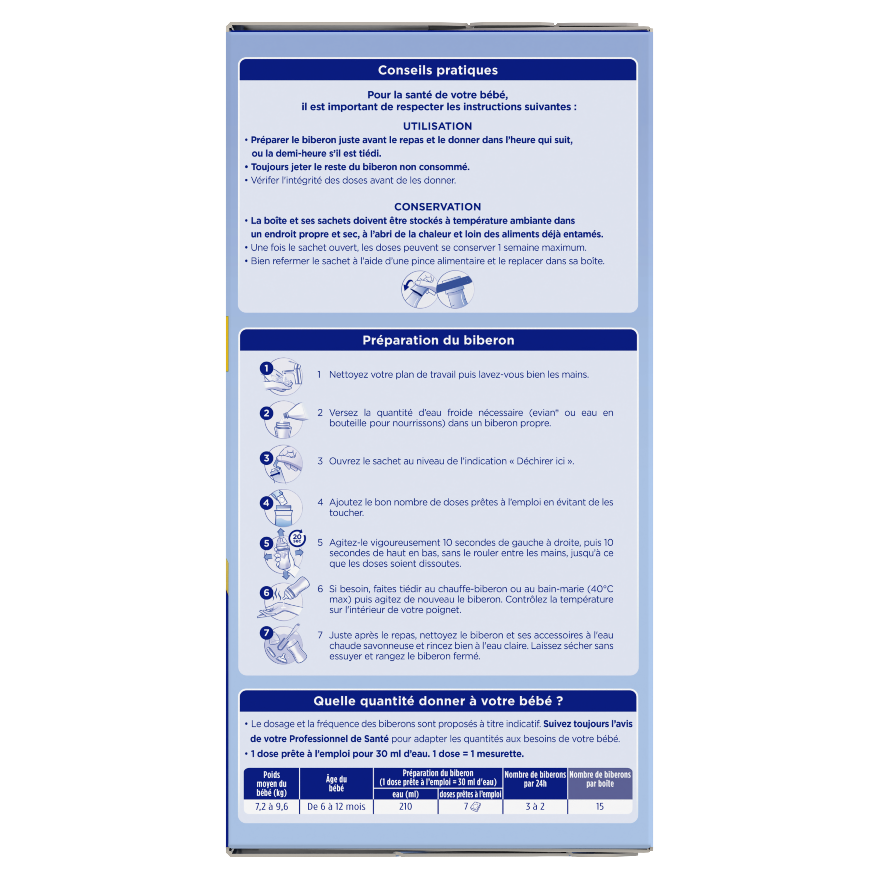 Doses Calisma Pré-mesurées 2ème âge - 21 sachets de 5 doses prêtes à l'emploi - Lot x1