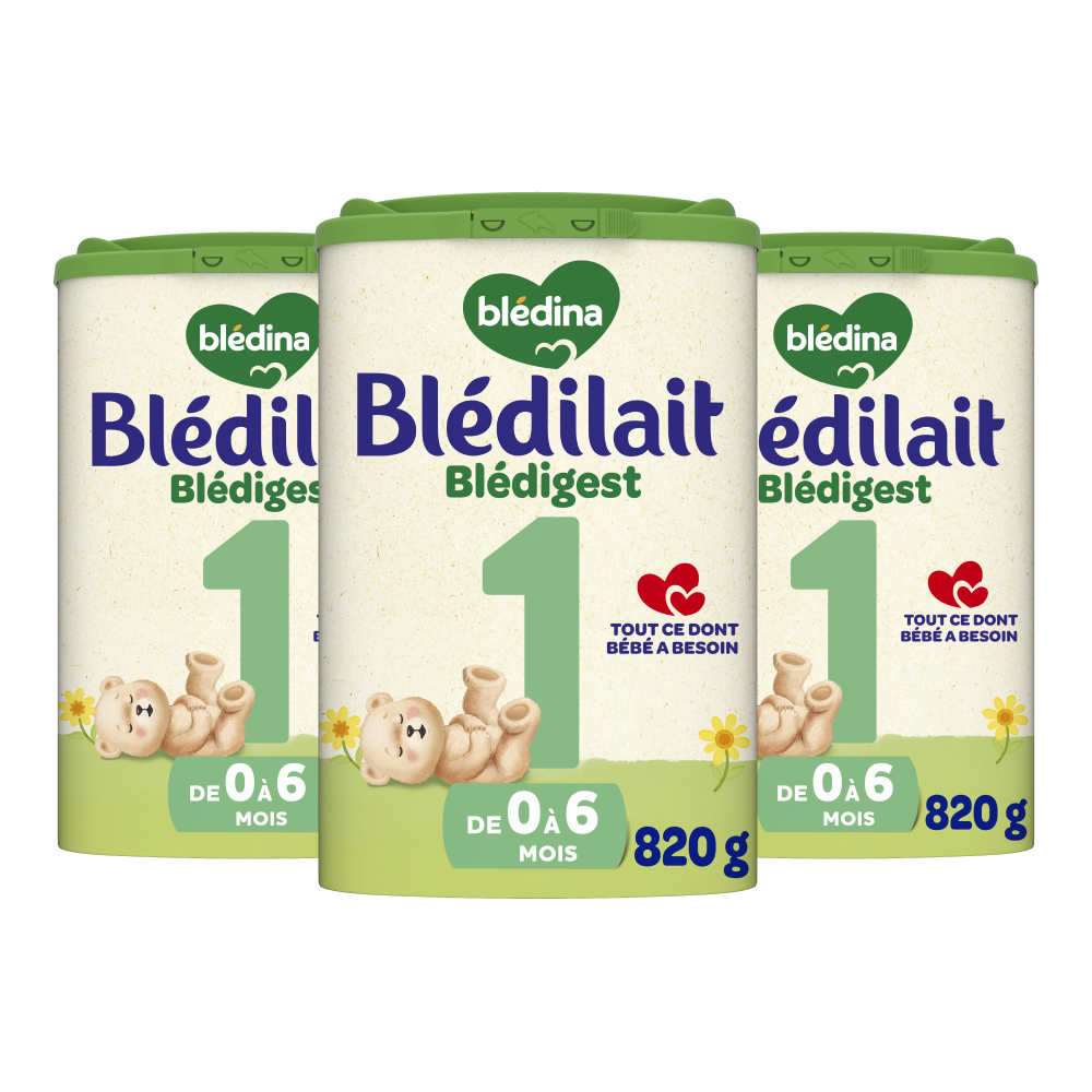 Blédigest 1er âge - 820g - Lait infantile - Lot x3