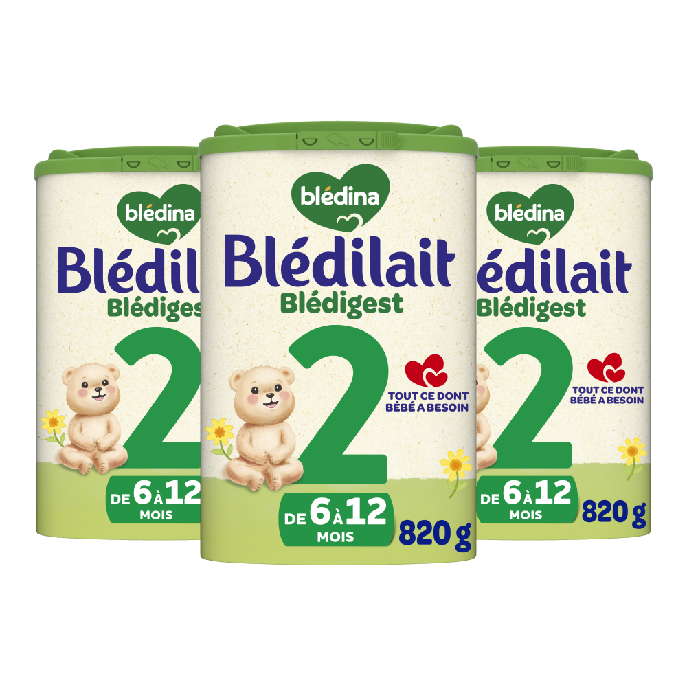 Blédigest 2ème âge - 820g - Lait infantile - Lot x3