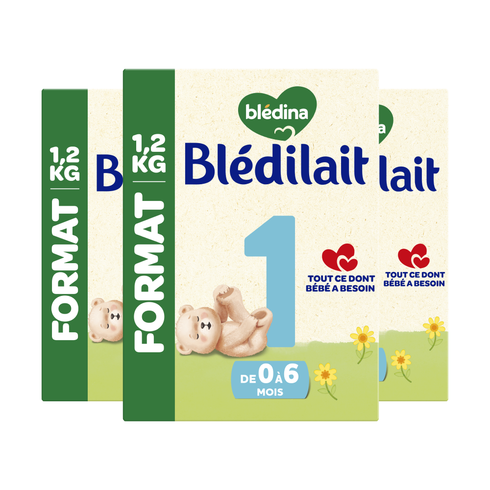 Blédilait 1er âge - 1,2kg - Lait infantile - Lot x3