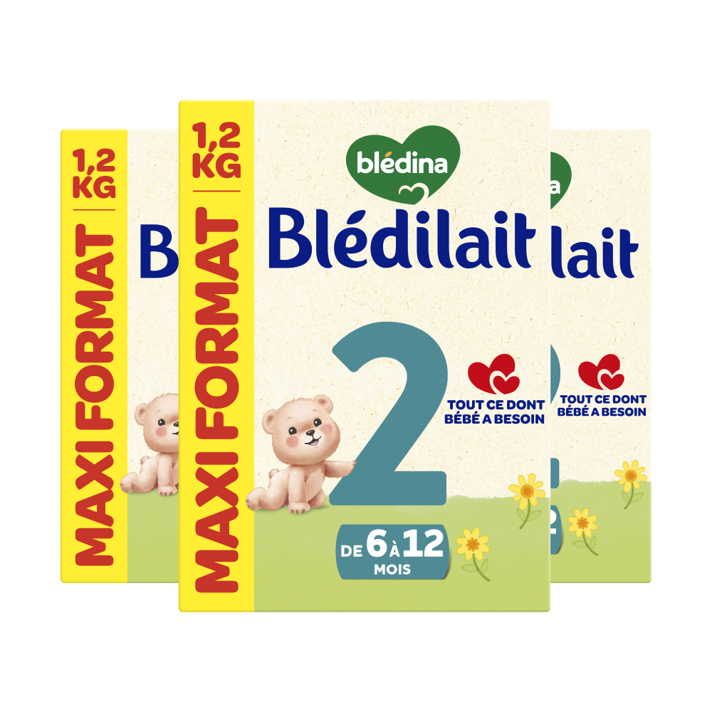 Blédilait 2ème âge - 1,2kg - Lait infantile - Lot x3