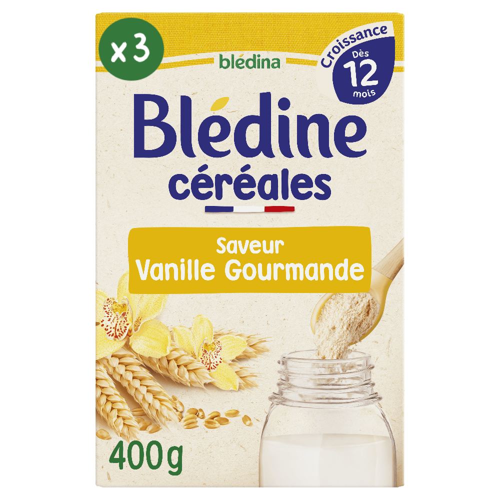 Blédine Croissance - Saveur Vanille Gourmande - Lot x3