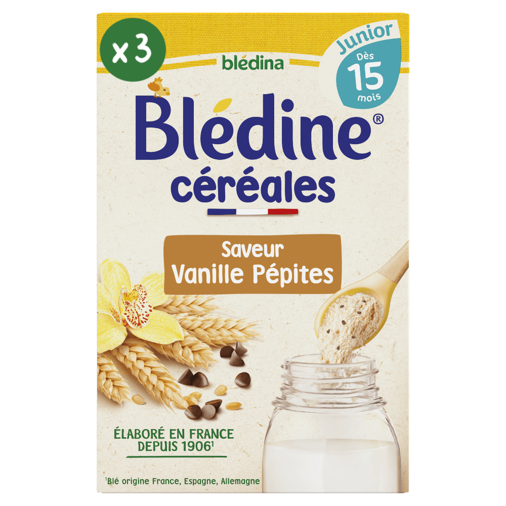 Blédine Junior - Saveur Vanille Pépites - Lot x3