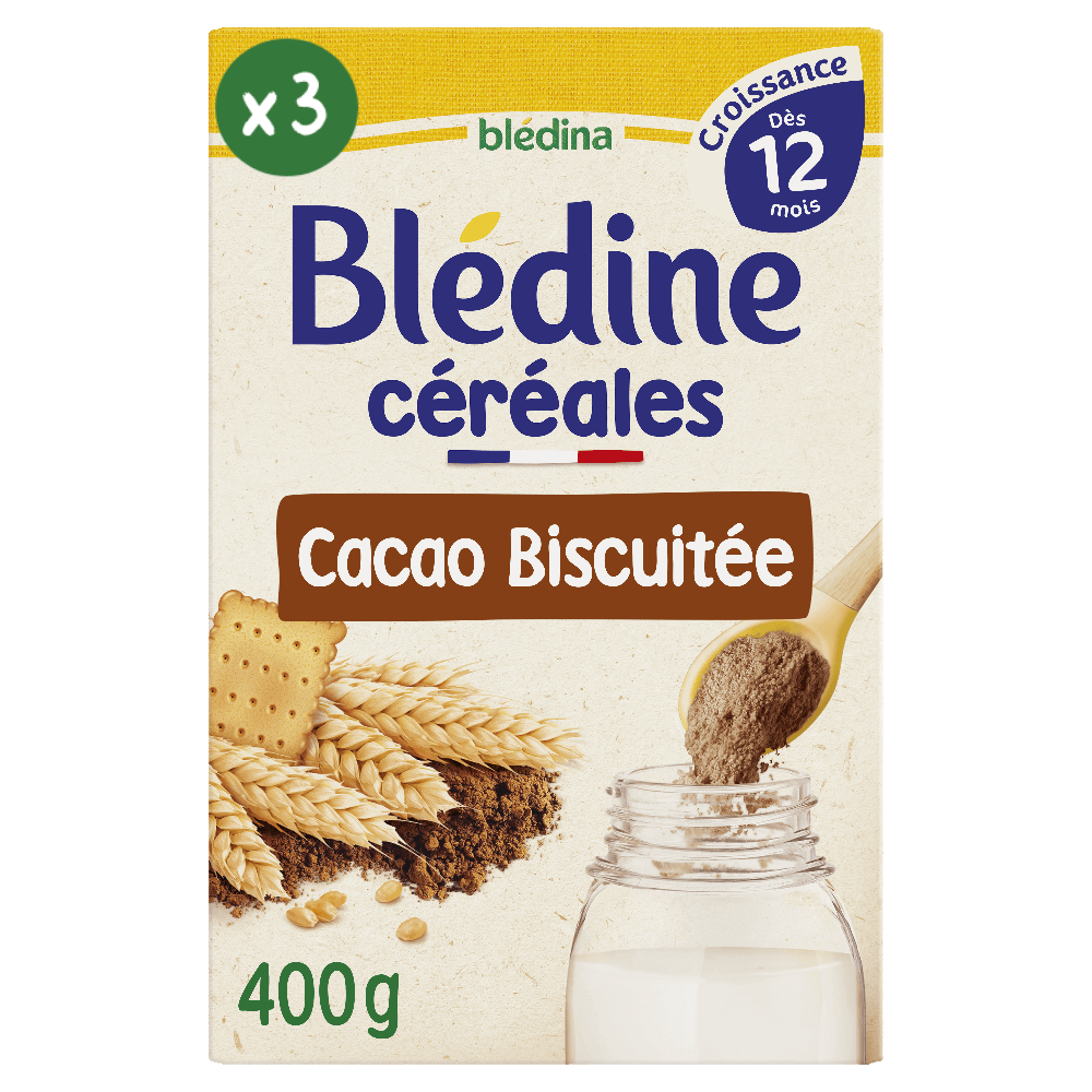 Blédine Croissance - Cacao Biscuit  - Lot x3