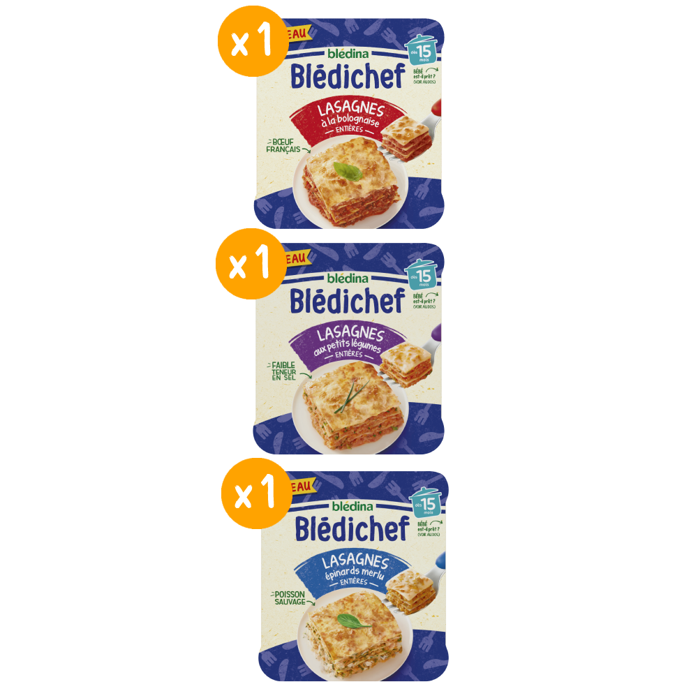 Blédichef - Lot multi-variétés Lasagnes x 3
