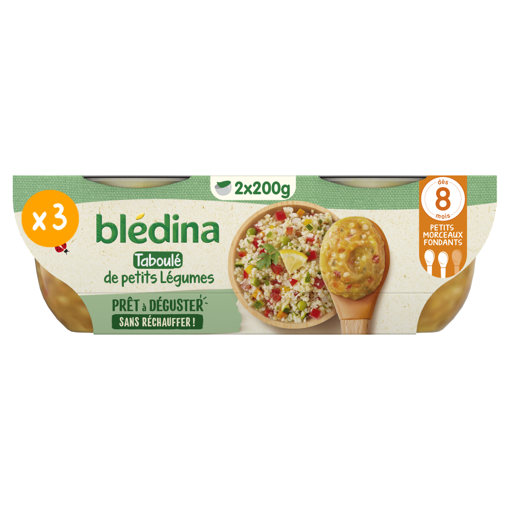 Bol prêt à déguster - Taboulé de petits légumes - Lot x3