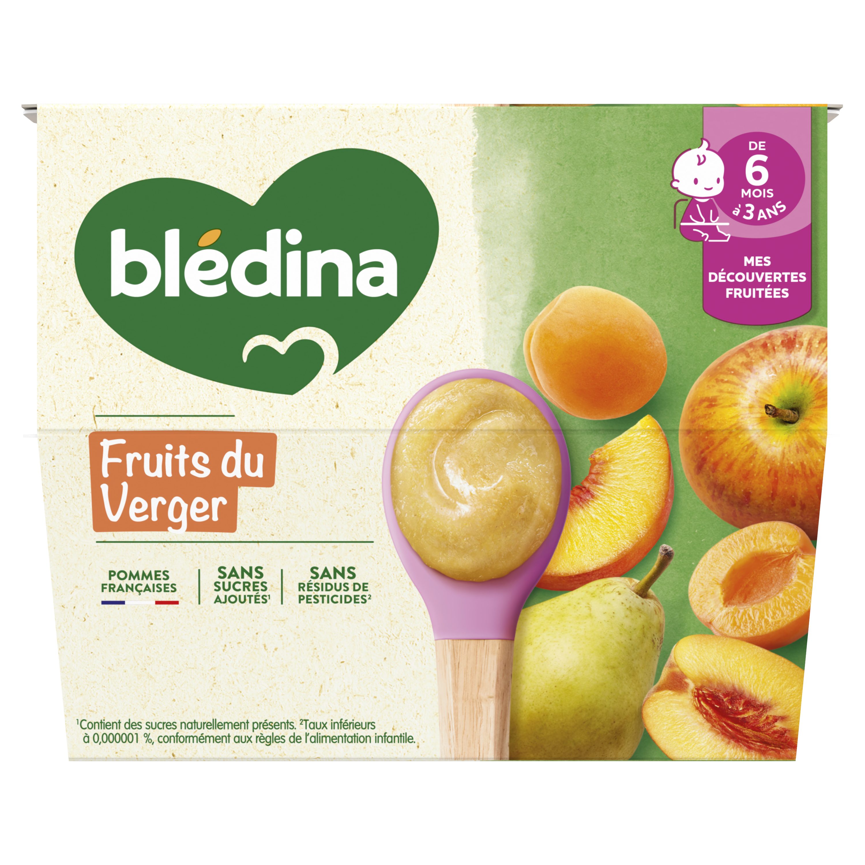 Coupelles Fruits du verger - Lot x3